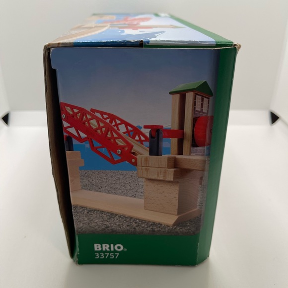 BRIO 33357 Lifting Bridge Wooden Railway Drawbridge Sweden Vintage 1995 - Picture 11 of 11